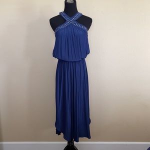 RAMY BROOK AUTUMN STUDDED DRESS XS NAVY